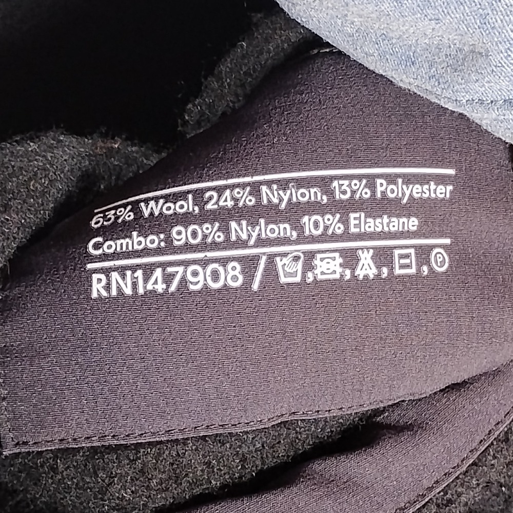 Outdoor Voices MegaFleece Wool Snap Jacket Womens Small Black Mock Neck - Picture 4 of 9